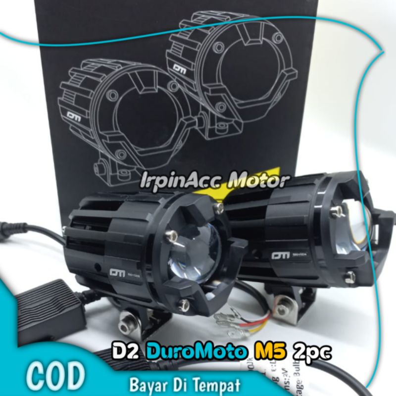 Lampu Tembak Lampu Sorot 30watt DuroMoto M5 Universal Motor dan Mobil Kuning,Putih dan KuningPutih