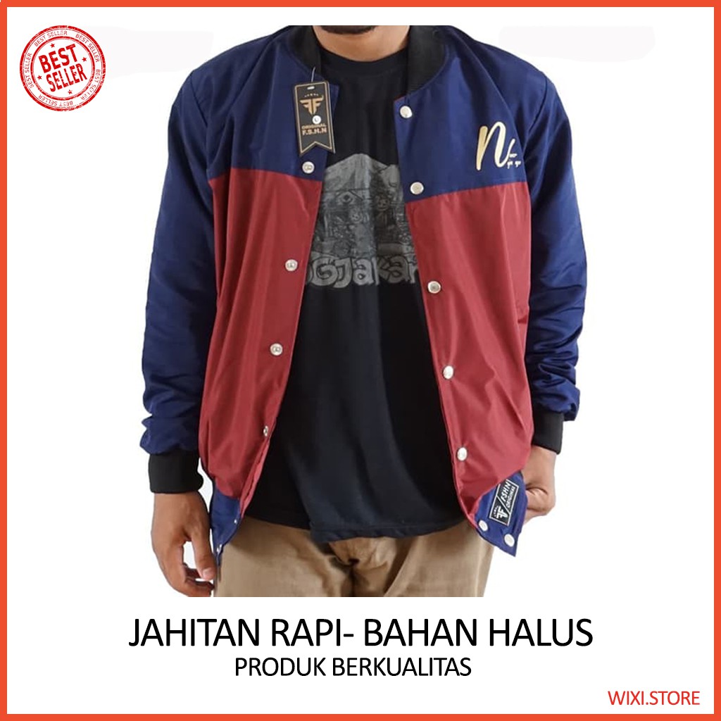 Jaket Pria T5O9 Casual murah terbaru Cowok keren Premium distro MODEL TERBARU, BASEBALL BLACK BRO