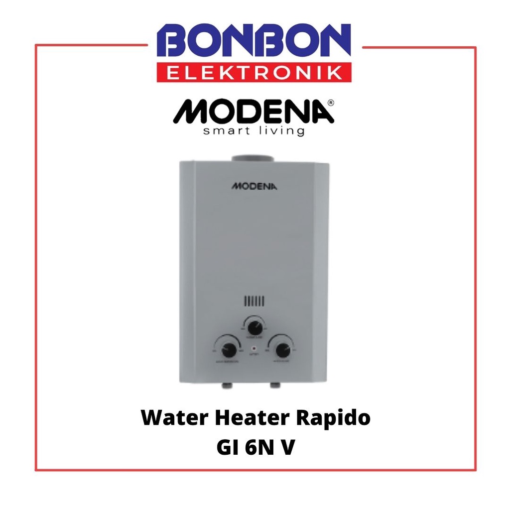 Modena Gas Water Heater Rapido - GI 6N V / GI6NV