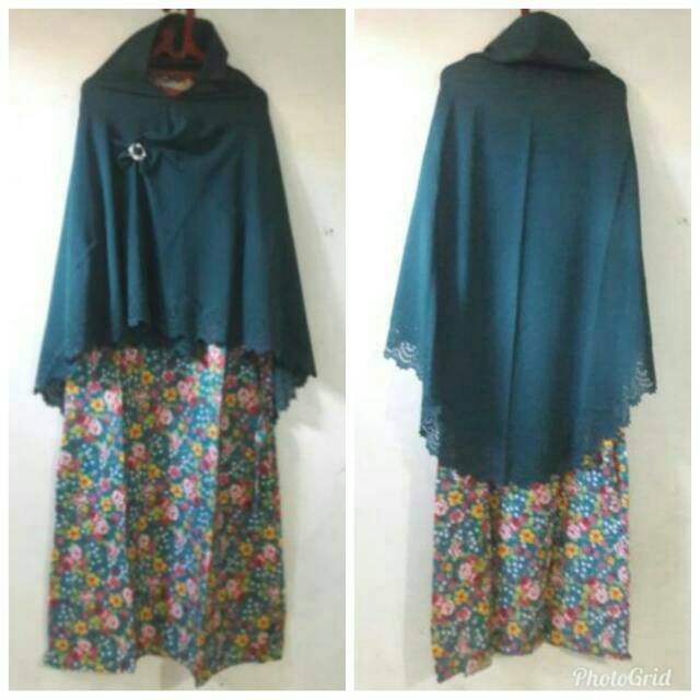 Gamis Syar'i Jumbo Hijau Botol