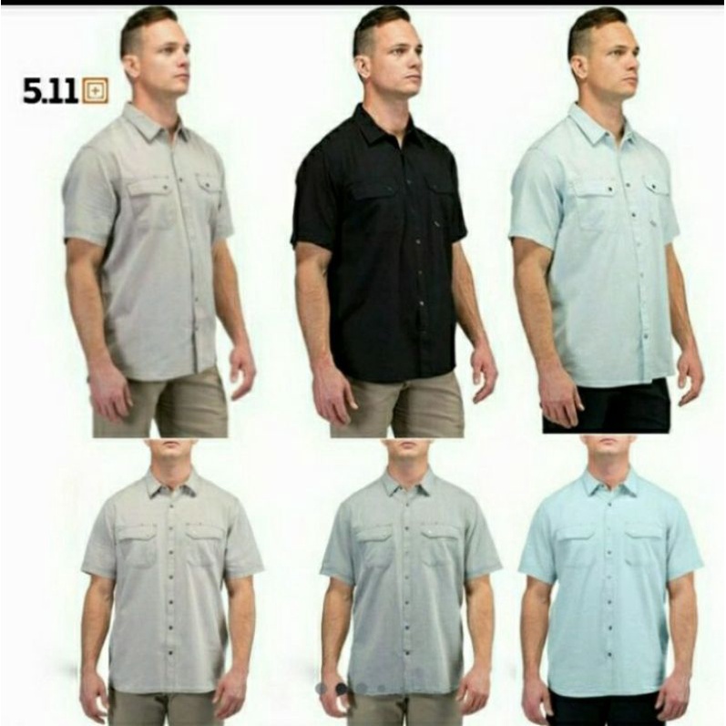 Kemeja Lengan Pendek Pria Tactical 5.11 Original