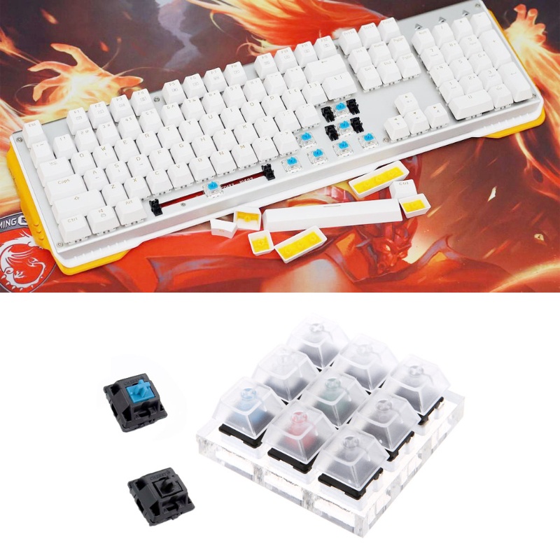 Btsg Keyboard Tester Kit Tester Saklar Keyboard Mekanik 9switch Untuk Cherry MX