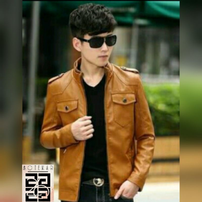 Jaket Semi Kulit Pria / Jaket Modis Pria