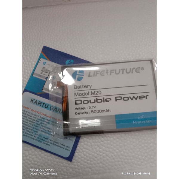 BATRE DOUBLE POWER SAMSUNG M20 M205 M30 M305 LIFE FUTURE