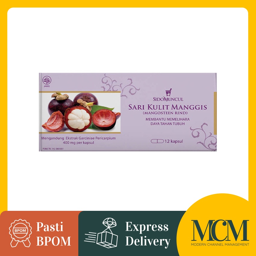 Sidomuncul Herbal Sari Kulit Manggis - 12 Kapsul - Antioksidan Tinggi