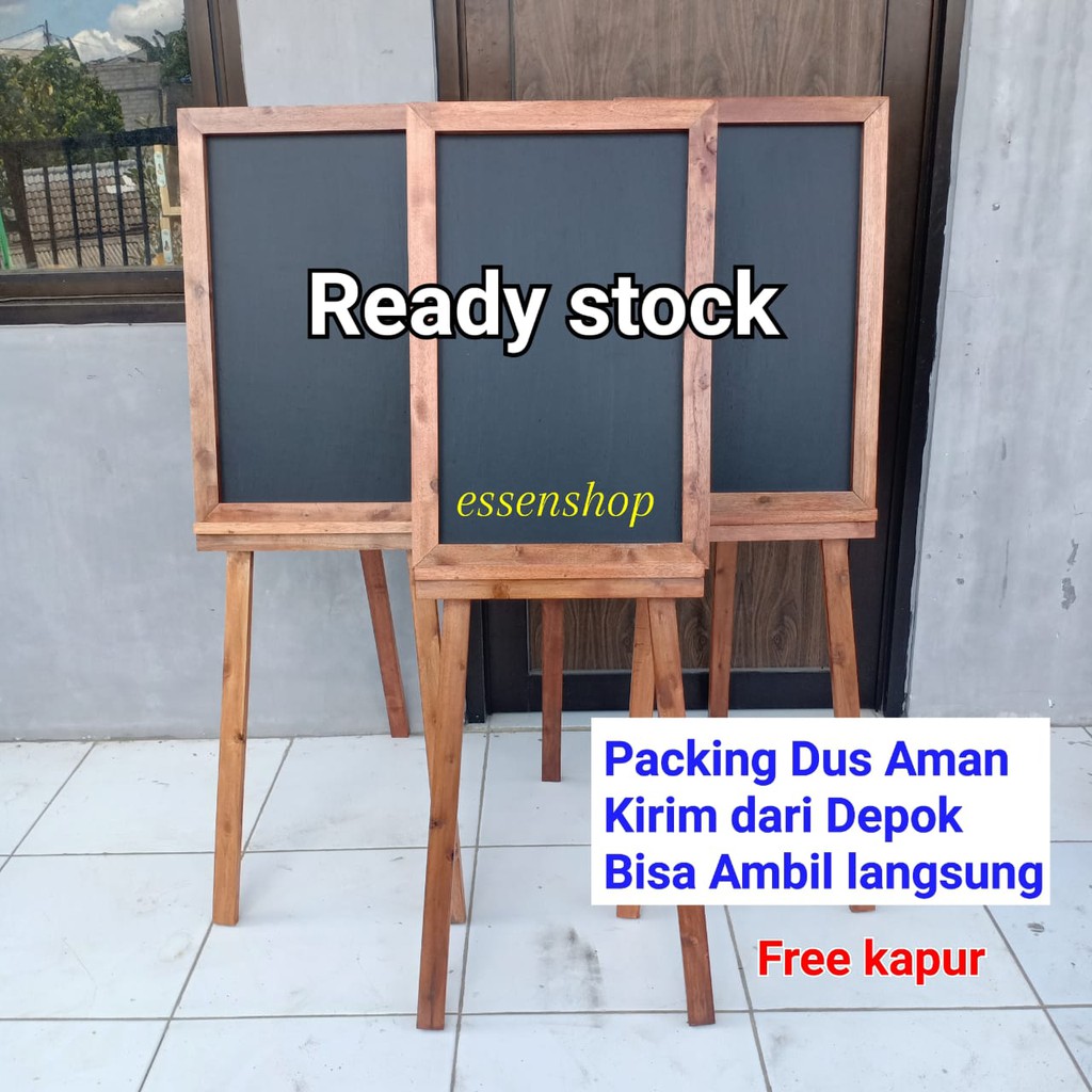 

Blackboard Papan tulis kapur papan menu promo 40x60 standing
