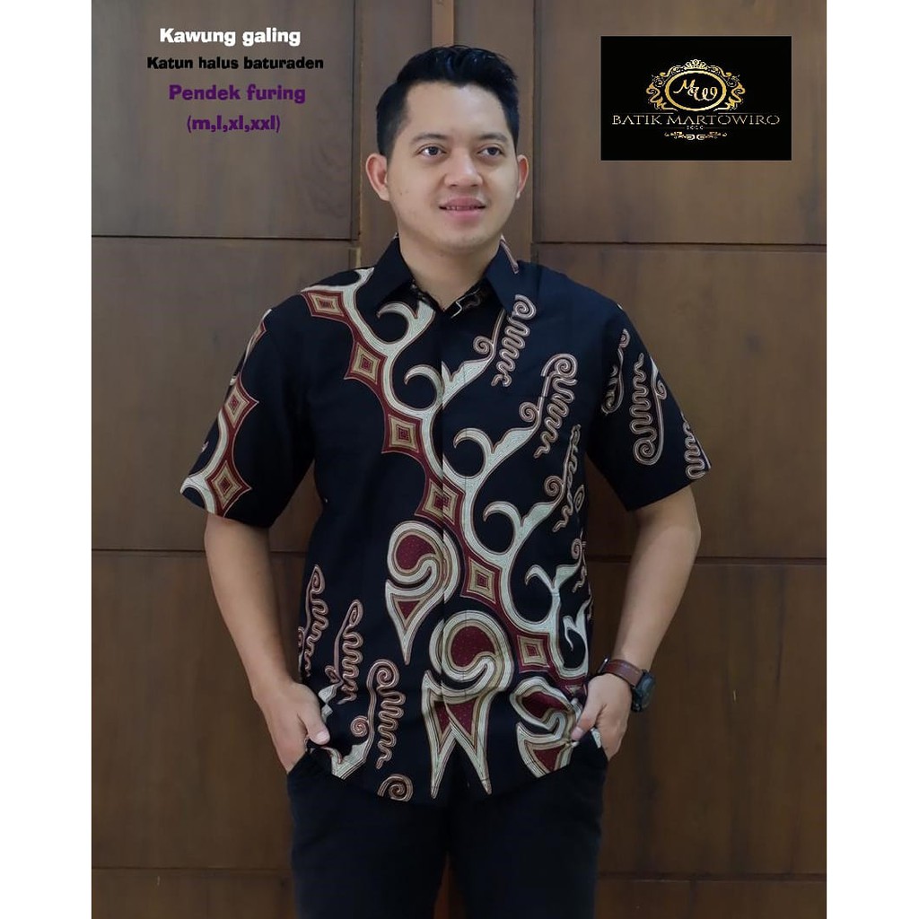 KAWUNG GALING kemeja batik pria modern batik pria kantor batik terbaru baju batik BY MARTOWIRYO