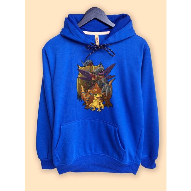 Jaket Hoodie Anime Digimon Wargreymon digivolution