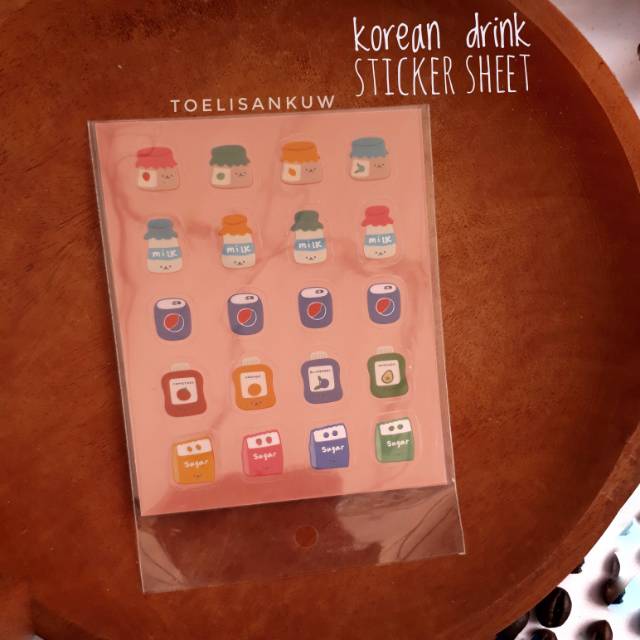 

Korean Drink Sticker Sheet