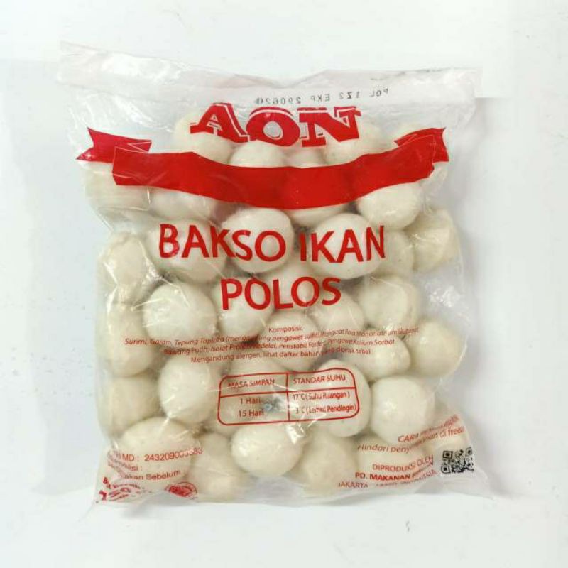 

Bakso Ikan AON Polos isi 50 Pcs