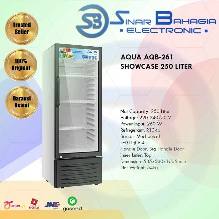 AQUA AQB-261 SHOWCASE 250 LITER (NEW) (KHUSUS BANDUNG)