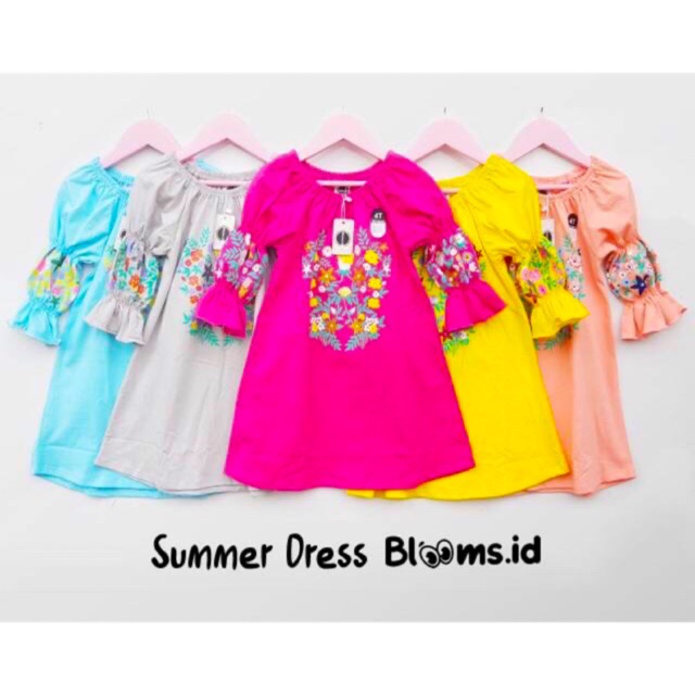 dress anak blooms.id usia 2-8th/ dress summer blooms/ baju dress anak/ dress cantik anak blooms id