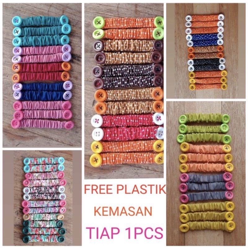 KONEKTOR MASKER /KONEKTOR HIJAB MOTIF RANDOM PERLUSIN (12PCS)