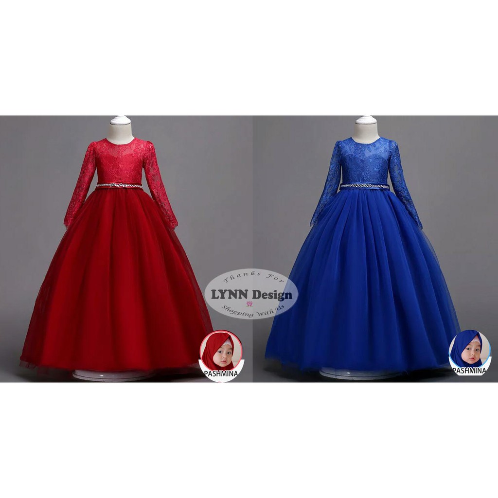 [CUCI GUDANG ] Baju Dress Frozen Cinderella / Gaun Pesta Anak Merah by Lynn Design / Ulang Tahun