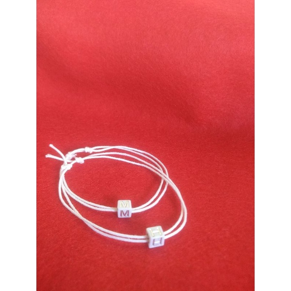 gelang couple| gelang inisial|gelang viral tiktok