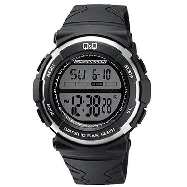 Jam Tangan Pria Casual Sporty Rubber Digital Original Q&amp;Q QnQ QQ M159 M159J Series