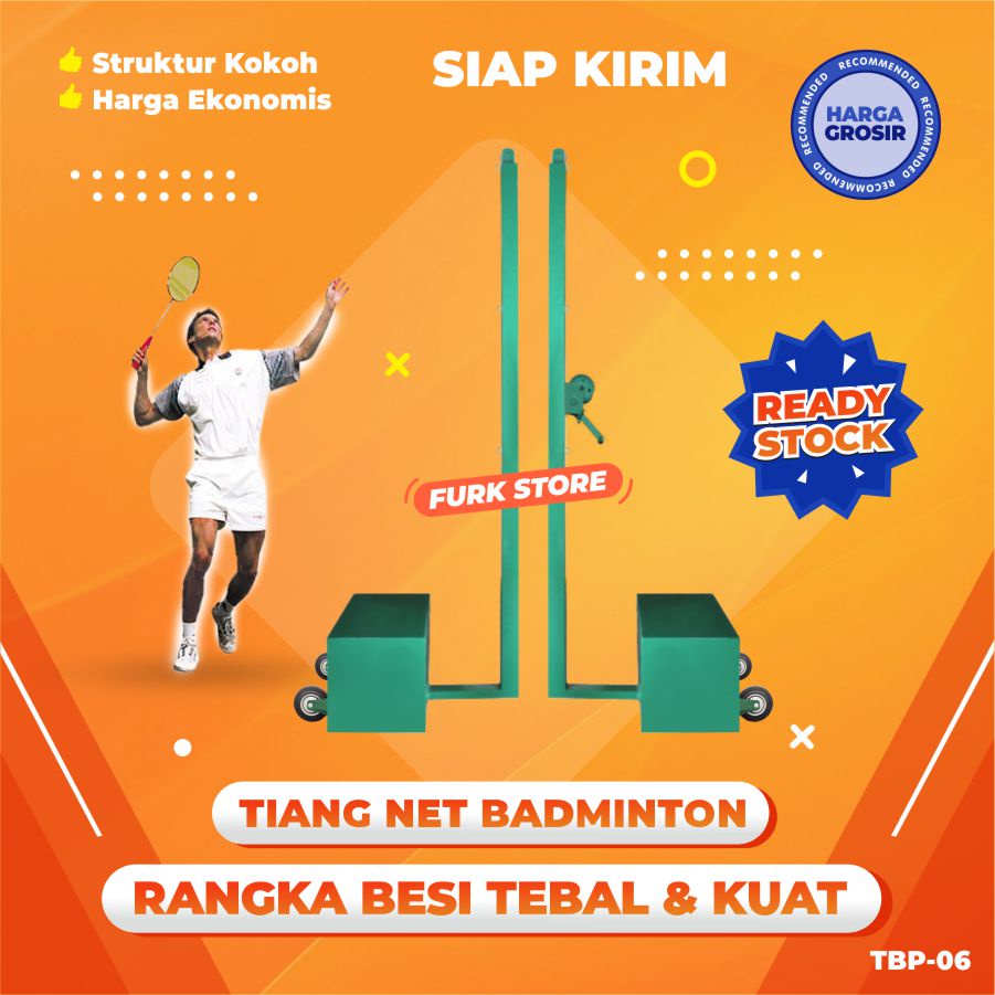 Jual Tiang Net Badminton TBP06, Tiang Badminton Portable, Tiang