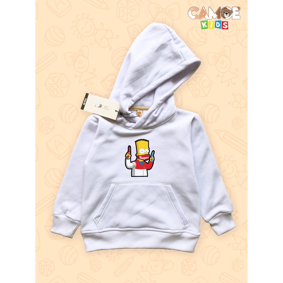 Hoodie Anak Supreme Bart Simpson Gun