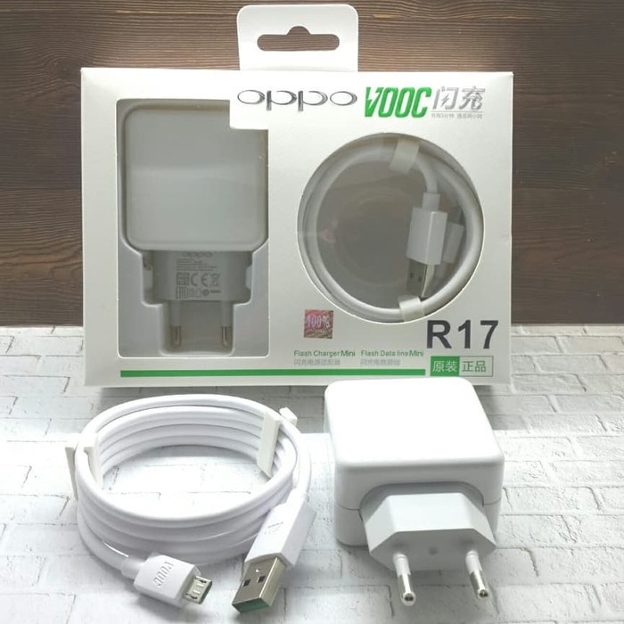 (ba) TC/Travel Charger Merk OPPO Seri R17 Super VOOC Ori 100%