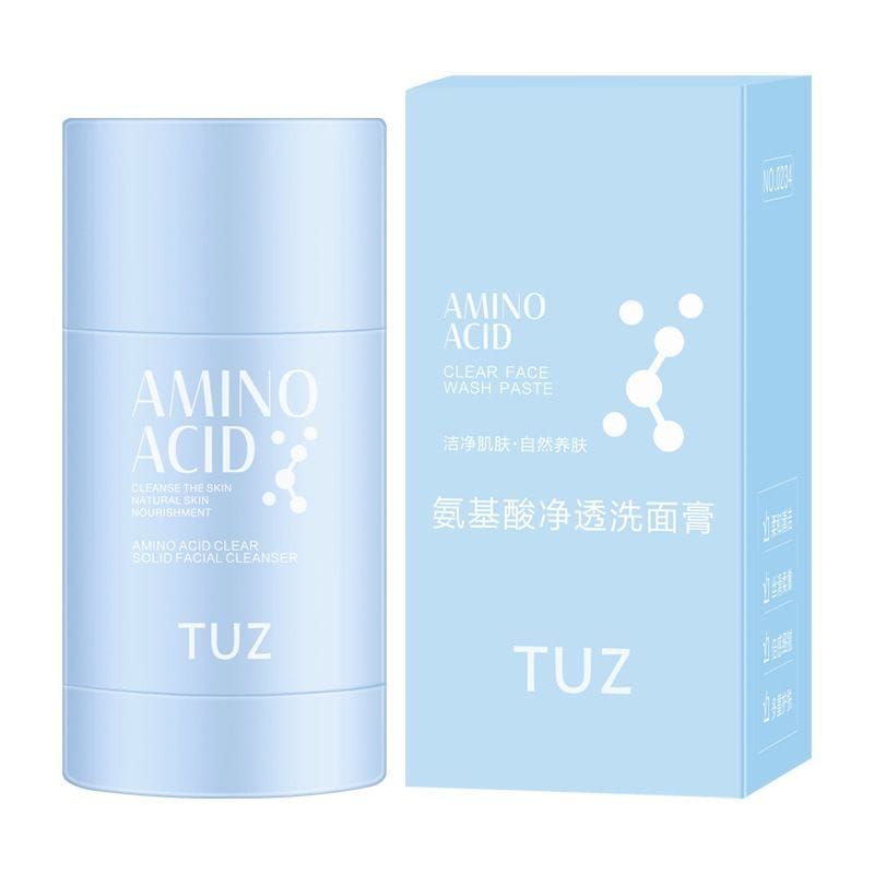 Medan Termurah Perawatan wajah tuz Amino acid Facial cleanser stick clear solid