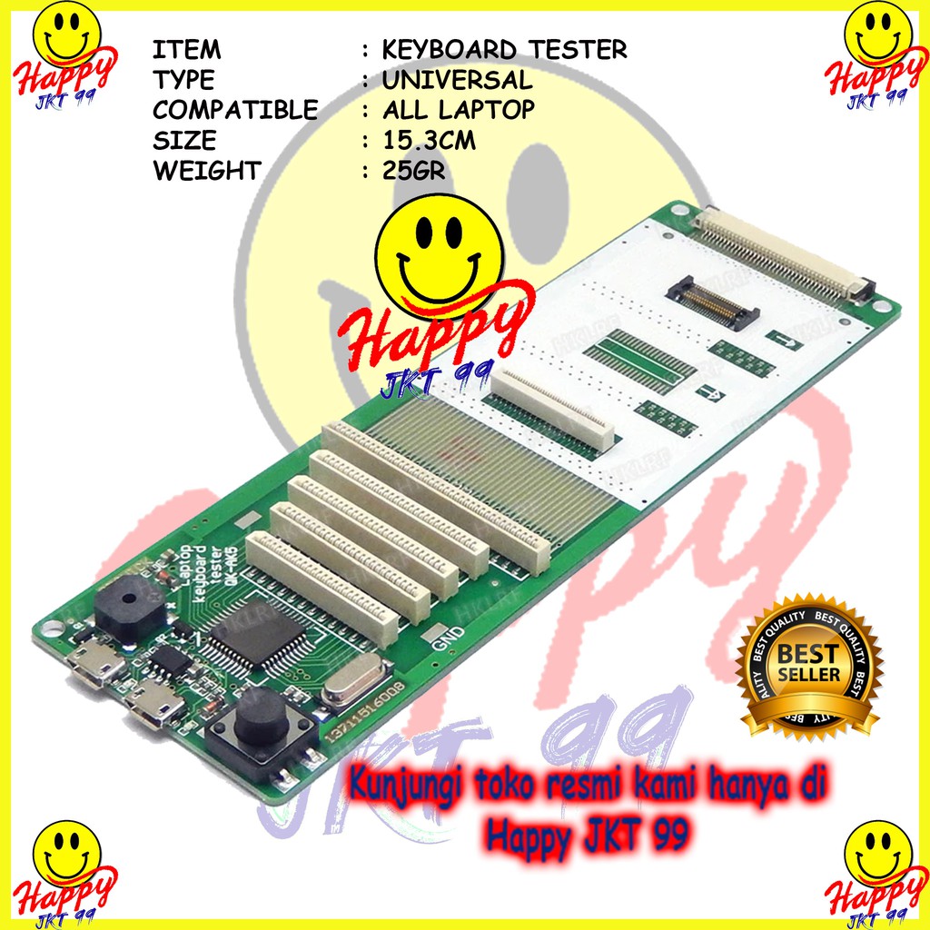 [ HAPPY JKT 99 ] KEYBOARD TESTER LAPTOP NOTEBOOK UNIVERSAL ALL TYPE ORIGINAL