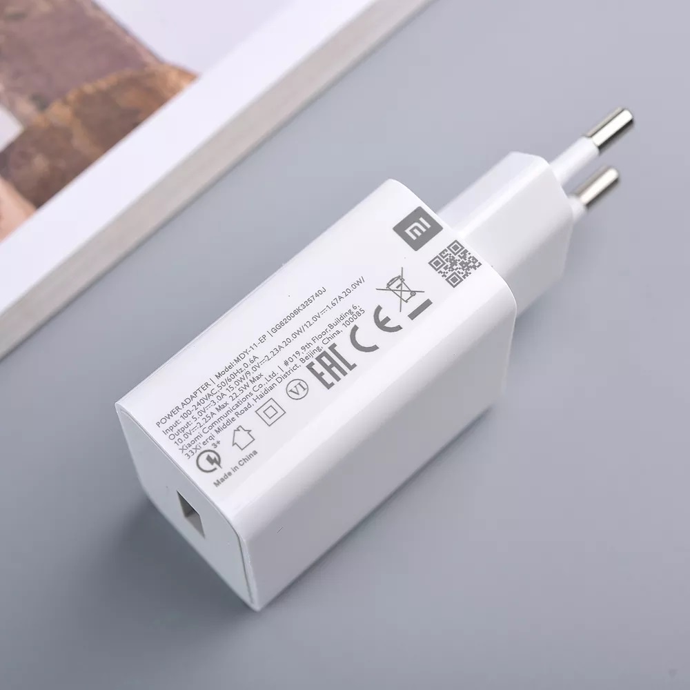 Adaptor Charger Batok Xiaomi Mi 12 65W Kepala Charger Xiaomi Support Fast Charging Quick Charge 4.0