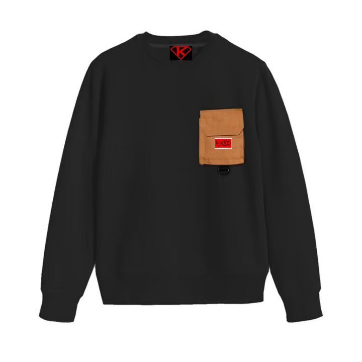 Russ Sweater Crewneck Glock Black / Sweater Crewneck Pria - Wanita Crewneck Saku RUSS [COD]