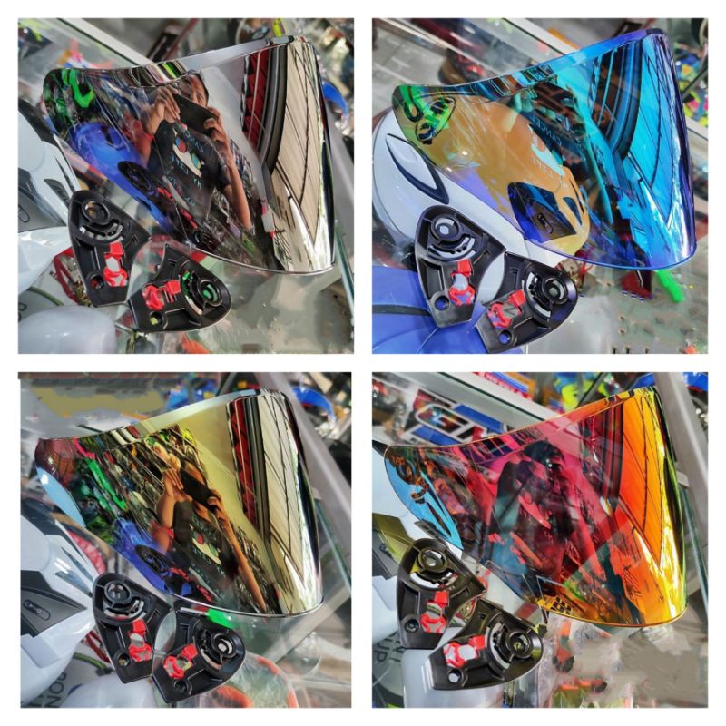 Kaca Helm flat visor Shell Rover / flat visor helm shell rover free rachet/ spoiler helm shell rover