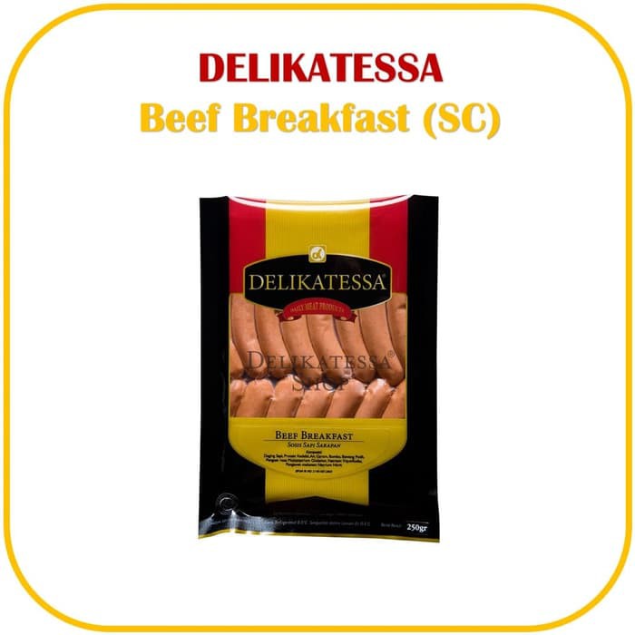 

Delikatessa Beef Breakfast (SC)250g Sosis Sausage Sapi / Beef Premium