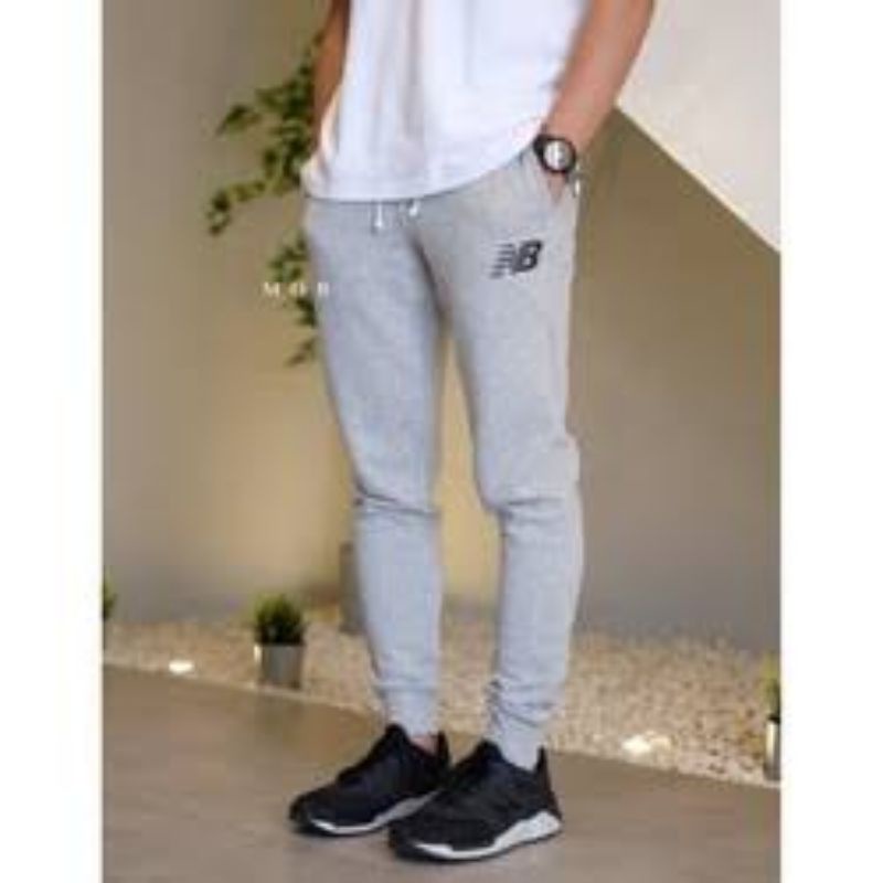 Celana Jogger Pria Wanita Panjang NB Training Olahraga Senam Running Gym Joger Pants Sport  Lari Ter