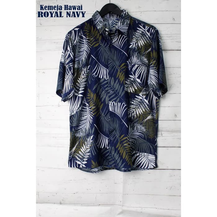 Kemeja Kantor Pria Cowok Lengan Panjang Model Terbaru Kekinian Sl FB994 Fortklass Hawai Rayon Hawai