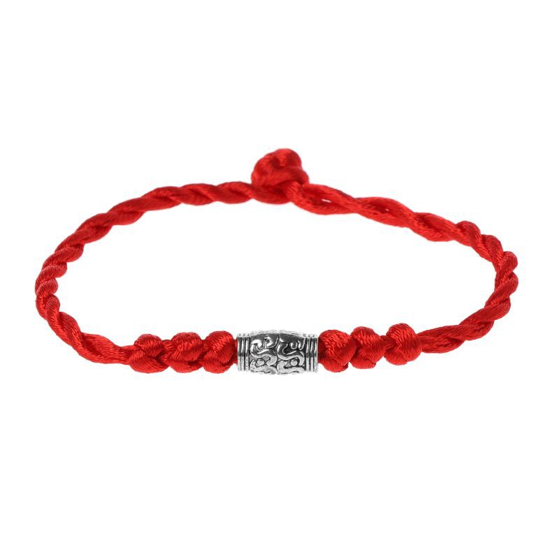 Glitter Handmade Chinese Feng Shui Lucky Kabbalah Red String Bracelets Tibetan Jewelry