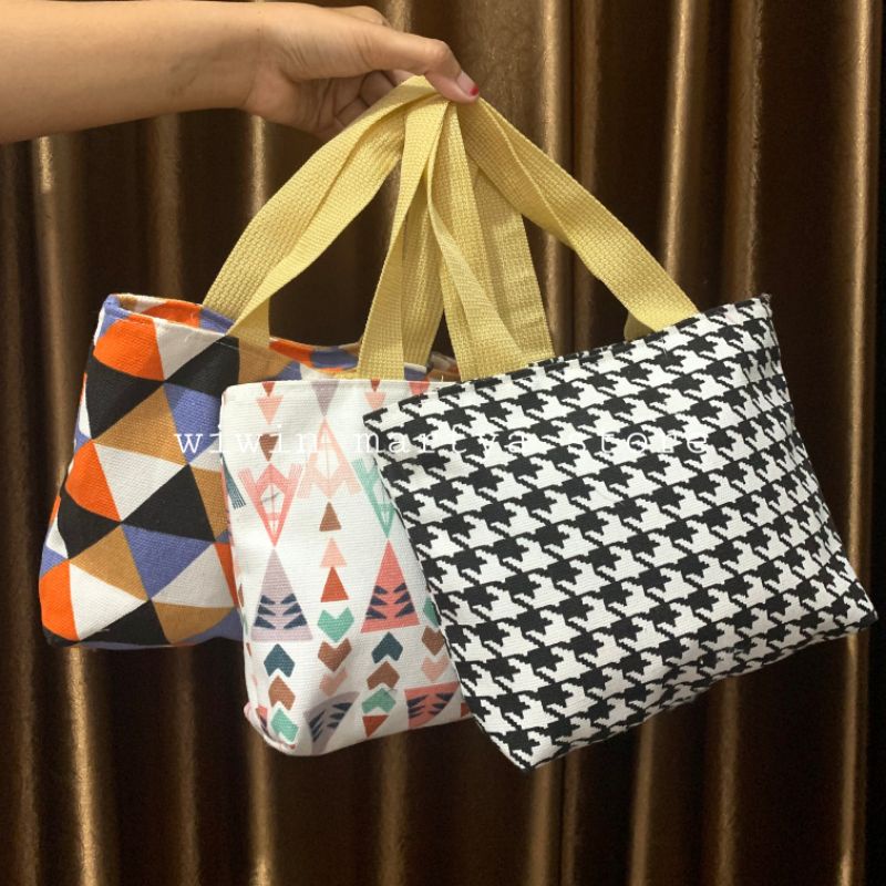 WMS HAND BAG CANVAS PREMIUM TAS TOTE BAG KANVAS PREMIUM ASLI BAHAN TEBAL FULL KANVAS