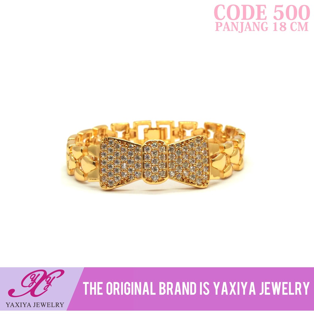 

Gelang Lapis emas permata Perhiasan imitasi Gold18k Yaxiya Jewelry 500