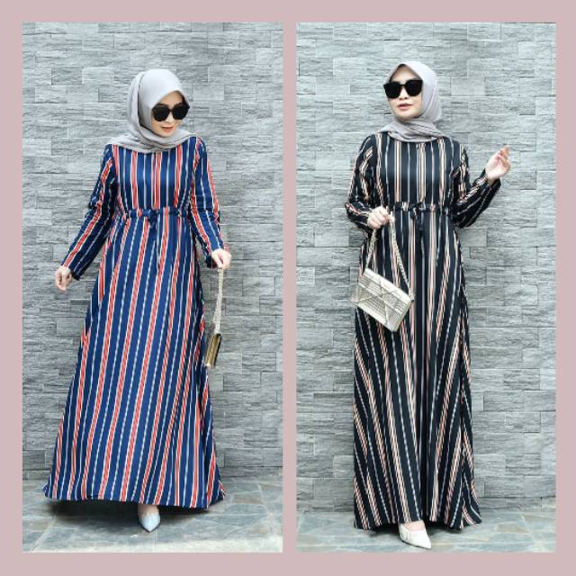 Shena Dress original HNC by Radwah X Radwah Man Dress motif batik Lurik couple