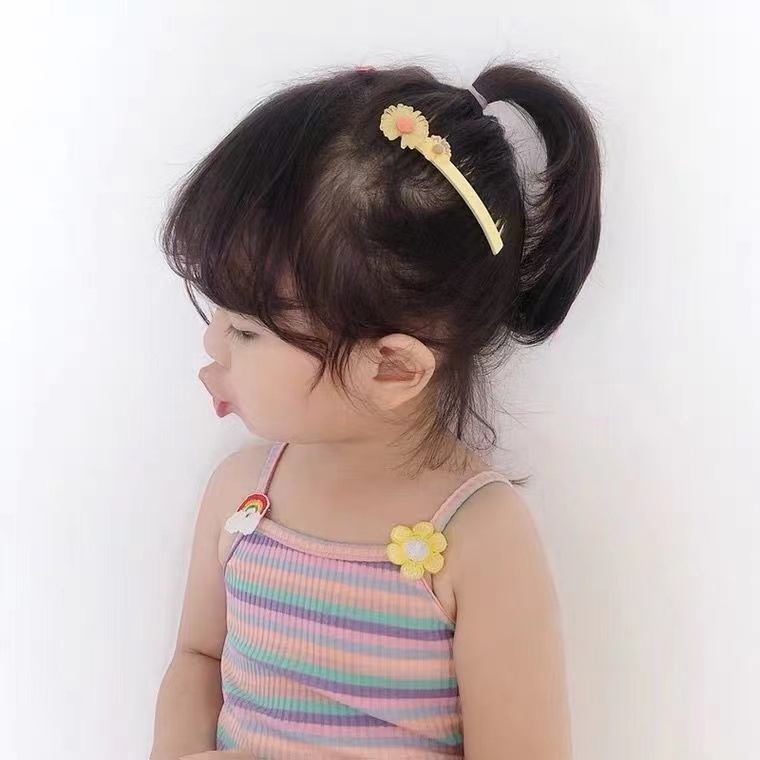 Sirkam 5in1 Anak Perempuan Sirkam Rambut Plastik Motif Cartoon Fashion Lady Accessories Korean