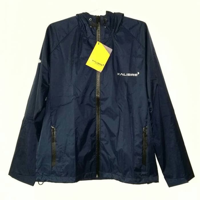 Kalibre EDGE 01 Navy Jaket Hoodie Outdoor Gunung Anti Air Jacket Lari BRANDED