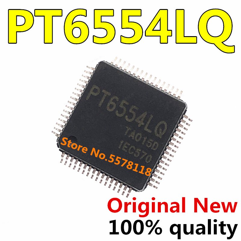 5pcs-10pcs Chipset 100% Baru Pt6554Lq Pt6554 Qfp-64