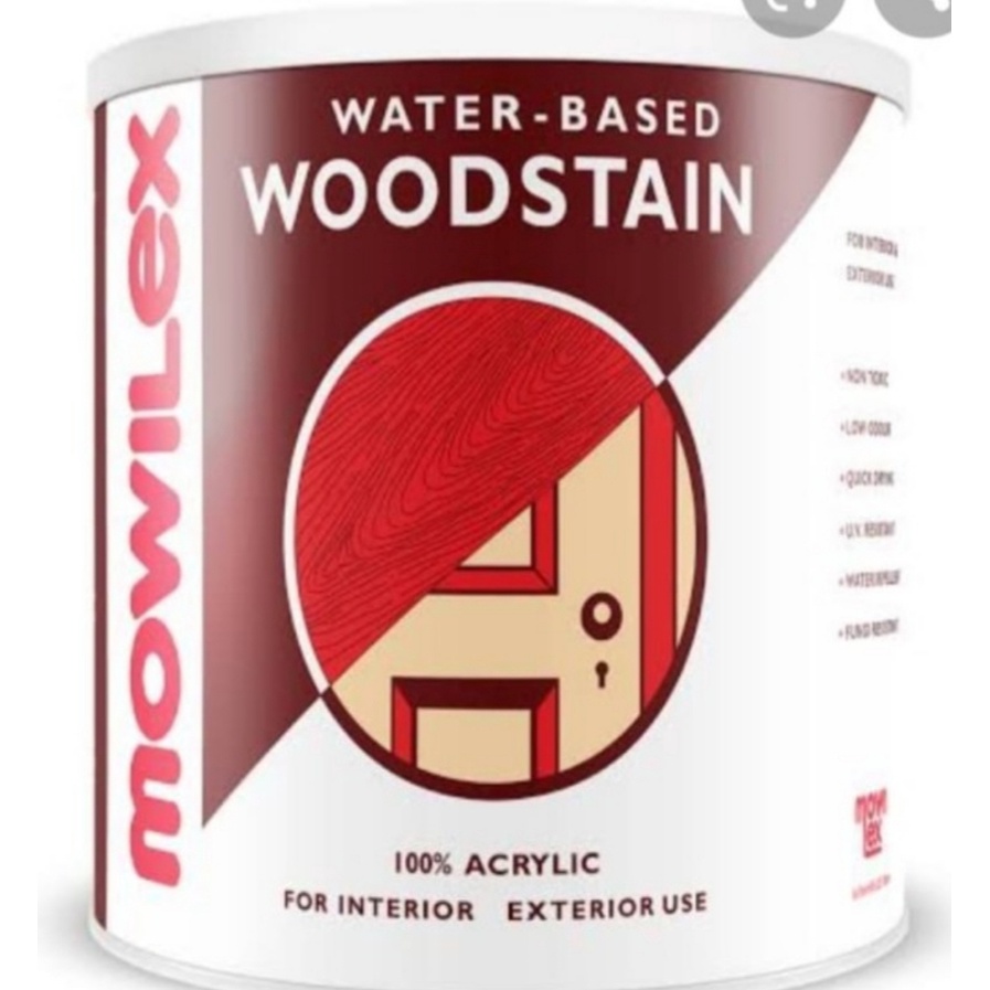 mowilex woodstain,plitur mowilex campuran air