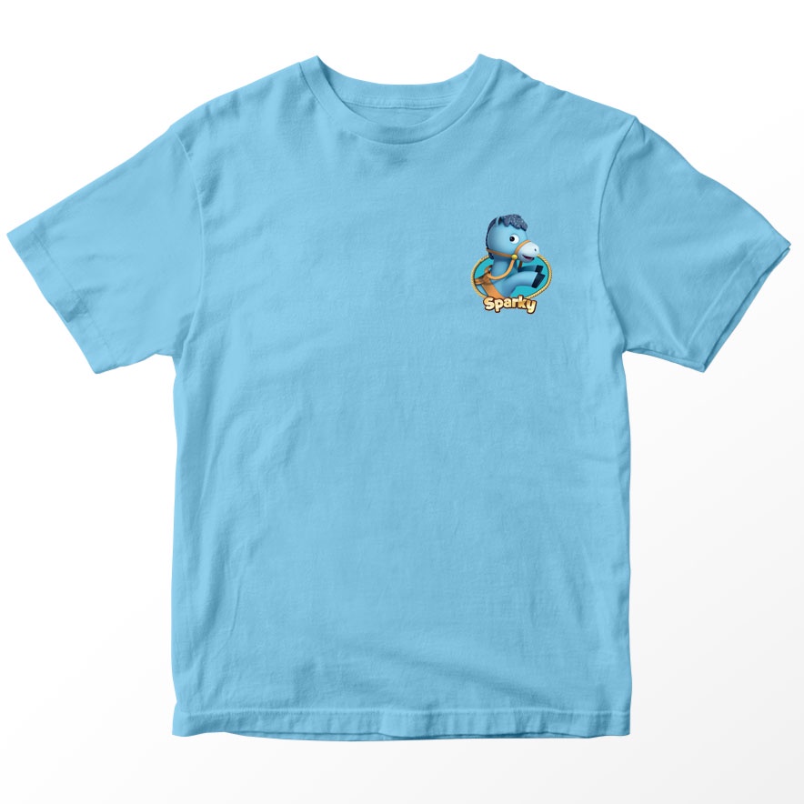 Kaos Sheriff Callie Wild West Sparky Anak, Warna Biru Muda Umur 1-10 Tahun