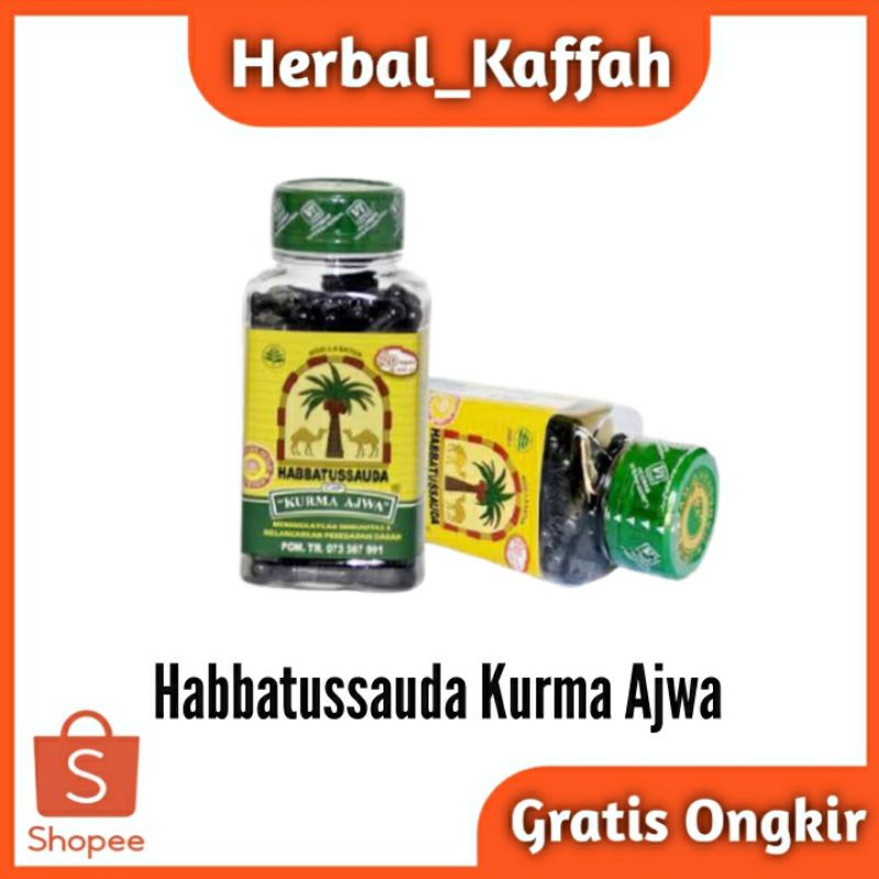 Habbatussauda Cap Kurma Ajwa /Habbatussauda Jinten Hitam 120 Kapsul