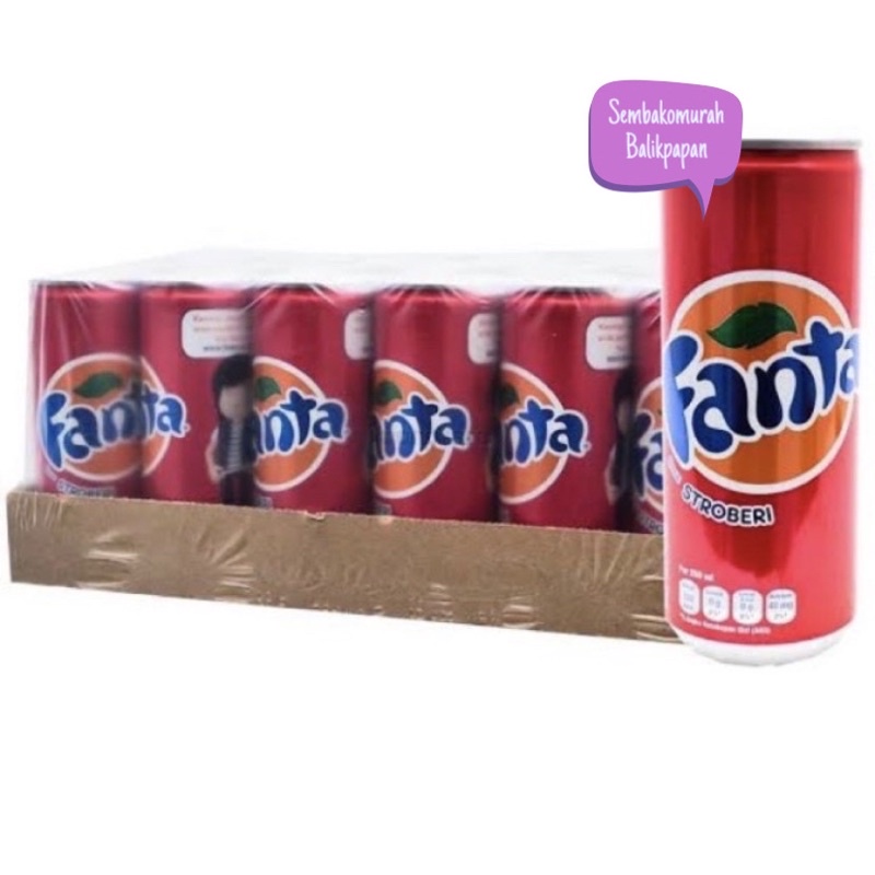 

Fanta/sprite/coca cola Slim Kaleng 250 ml (1 dus isi 24 kaleng)