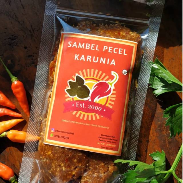 

Sambel Pecel Karunia 200 Gram / Sambel Instan / Sambal Pecel Pacitan