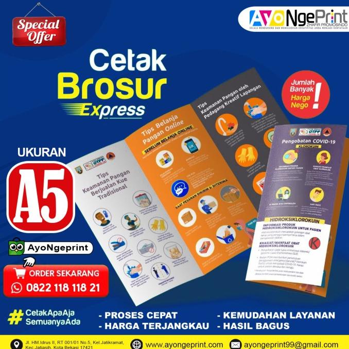 

Cetak Flyer Brosur Promosi A5 (14.8x21 CM) Full Color | 500 Lembar