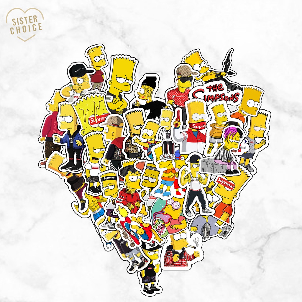

Sticker Simpson / Stiker Hypebeast / Sticker Hype | Sticker Tumbler HP Helm Journal Laptop DIY Motor