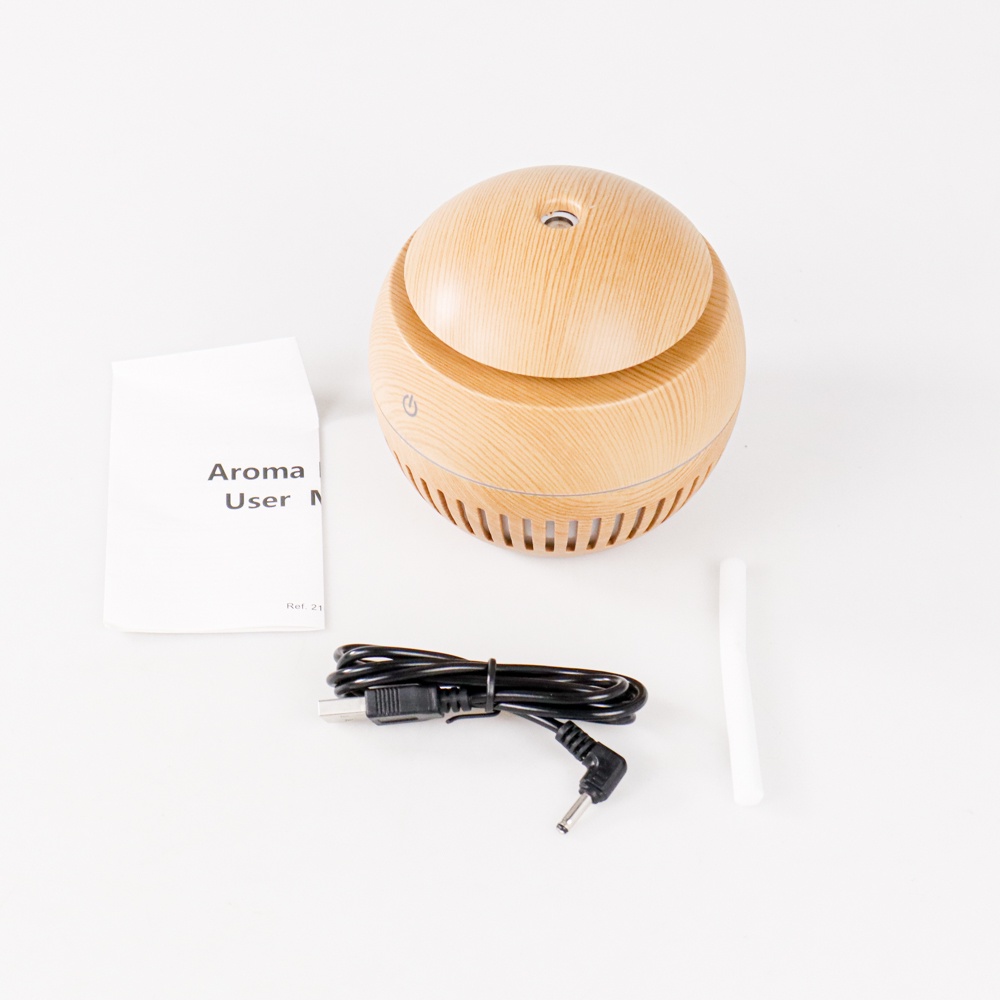 Taffware Air Humidifier Ultrasonic Aromatherapy Oil Diffuser Wood Design 130ml - KJR12 - 7RHZ6ZWD Wooden