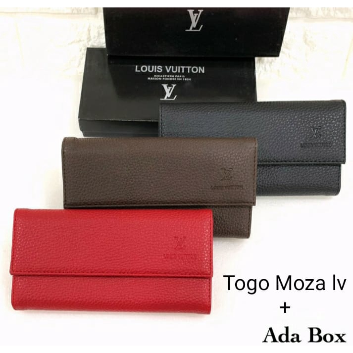 SALE Dompet LV TOGO MOZA dompet Kulit lipat panjang wanita QULITAS IMPORT SUPER ADA BOX NYA JUGA