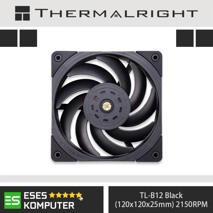 Fan THERMALRIGHT TL-B12 Black High Static Pressure 120mm 12cm PWM Fan