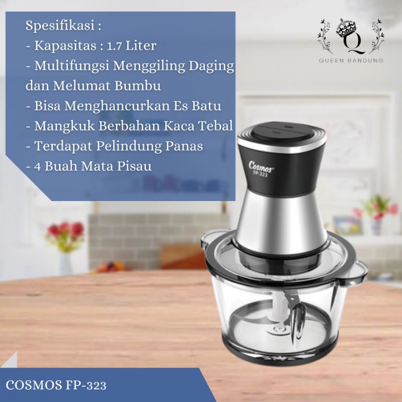 Food Processor Chopper FP-32 Penggiling Daging COSMOS FP-32