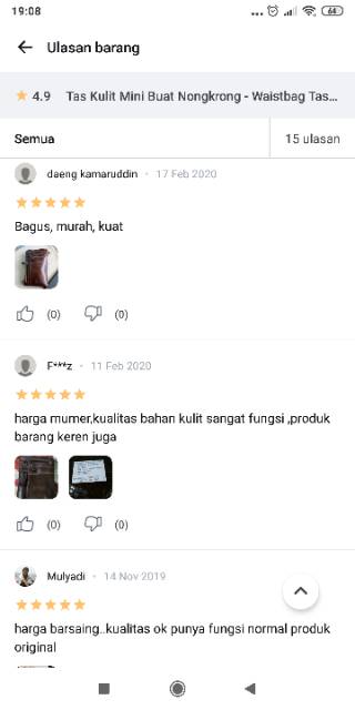 Tas Kecil Pria Selempang Tempat Hp Kulit Asli